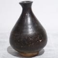 李朝初期　黒釉徳利