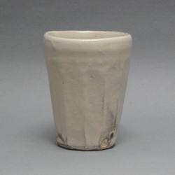 粉引面取タンブラー